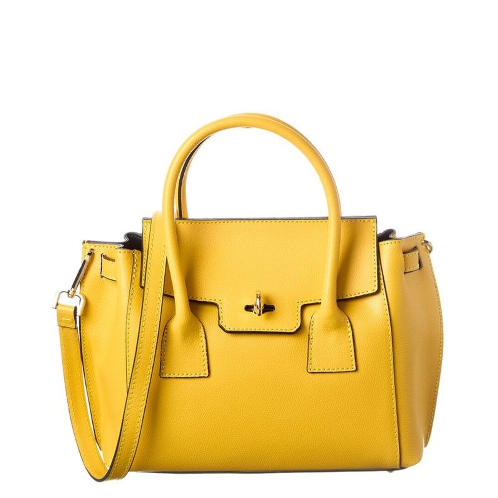 Italian Leather Top Handle Tote
